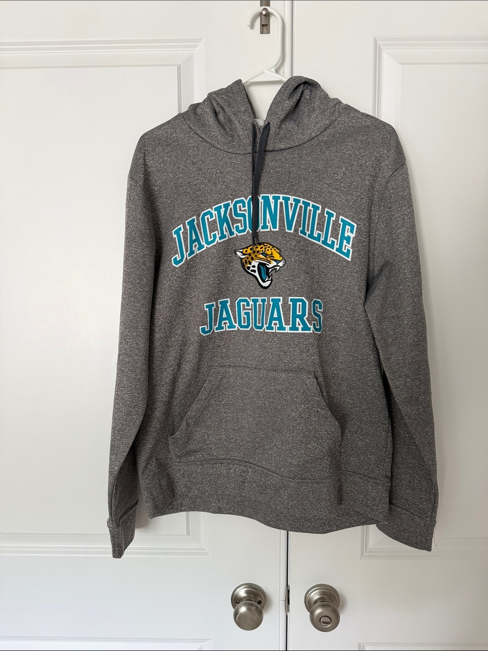 Majestic Jacksonville Jaguars Gray Crewneck Hoodie